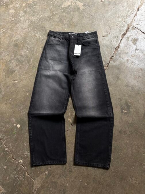 Original PORTO - Washed Black - baggy jeans